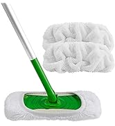 HOMEXCEL Reusable Microfiber Mop Pads Compatible with Swiffer Sweeper-Washable Wet Pad Refills fo...