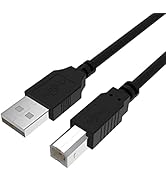 USB Printer Cable Cord to Computer Compatible with HP OfficeJet Pro 9025 9015 8740 8210 8020 8025...