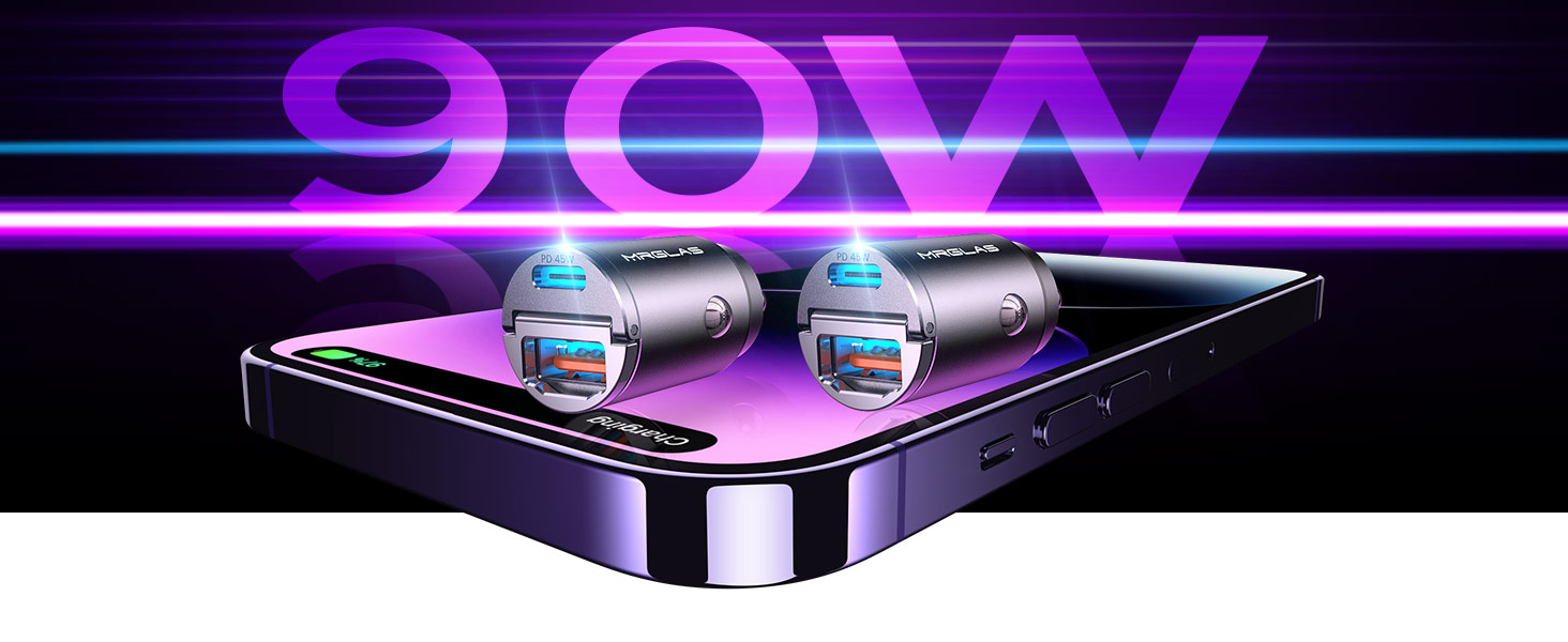 2 pack usb c car charger