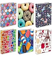 6 Pack Stretchable Book Covers, Jumbo Book Sleeves for Textbook Hardcover Books up to 9 x 11 Inch...