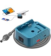 QKJCE Starlink Mini Battery Adapter Compatible with Makita, [Low Voltage Cutoff Protection] 5FT S...