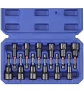 WORKPRO 12-Piece Magnetic Nut Driver Set, Premium Impact Power Hex Nut Driver Drill Bit Master Ki...