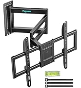 Pegzone Long Arm TV Wall Mount for 37-86 Inch TVs, 38 Inch Extra Long Extension TV Bracket, Swive...