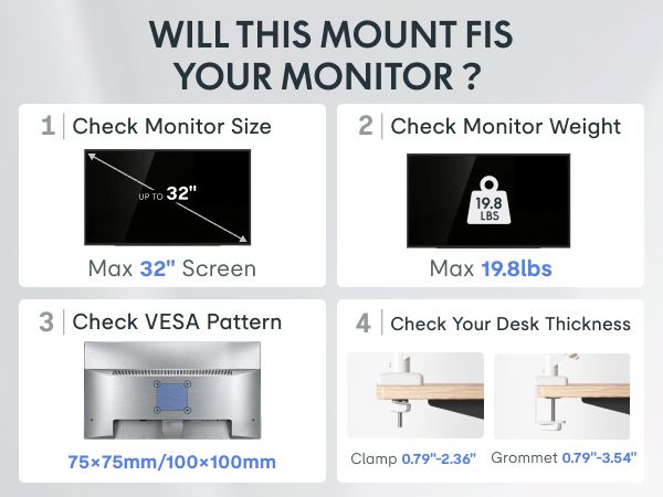Up to 32“ and 19.84lbs