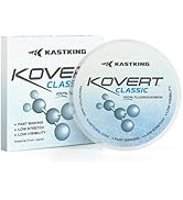 KastKing Kovert Classic 100% Fluorocarbon Fishing Line, Line or Leader Material, High Clarity, Lo...