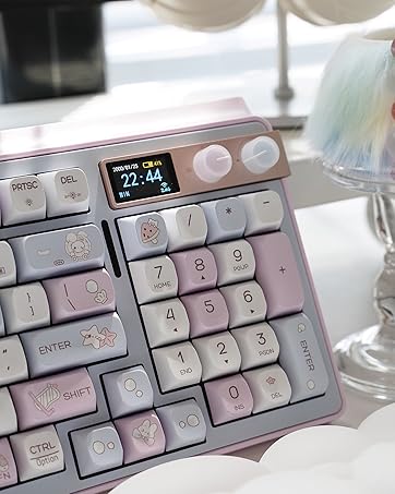 FOPATO H98 Gaming Mechanical Keyboard Hot Swappable Gasket Structure Bluetooth RGB PBT Keycaps