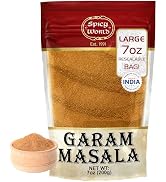Spicy World Garam Masala Powder 7-Ounce (15 Premium Spice Blend) | Salt Free, Vegan | Indian Orig...