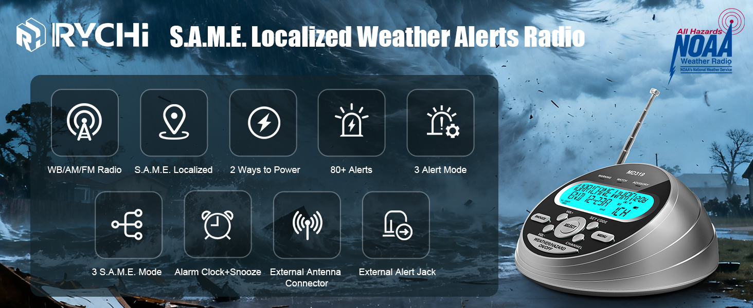 S.A.M.E Weather Alerts Radio