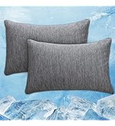 CHOSHOME Cooling Pillow Cases Zipper Pillow Covers Q-Max > 0.45 Zippered Pillowcases for Hot Slee...