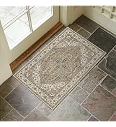 Collive Washable Indoor Doormat, Non Slip Retro Floor Mat 20