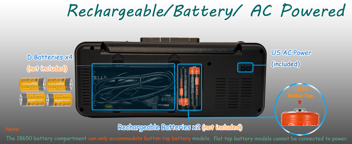 portable Cassette Tape Player Recorder Boombox