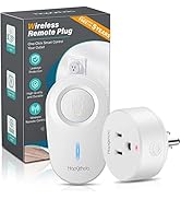 HAPYTHDA Wireless Remote Control Outlet, No Wiring Needed Remote Light Switches Kit, 500 Feet RF ...