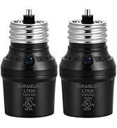 Suraielec Light Sensor Socket, Automatic Dusk to Dawn Light Socket with 360° Sensor Rotation, E26...