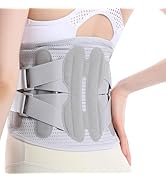 DOKIBI Back Brace for Lower Back Pain Relief for Women Adjustable Lumbar Support Belt Breathable ...
