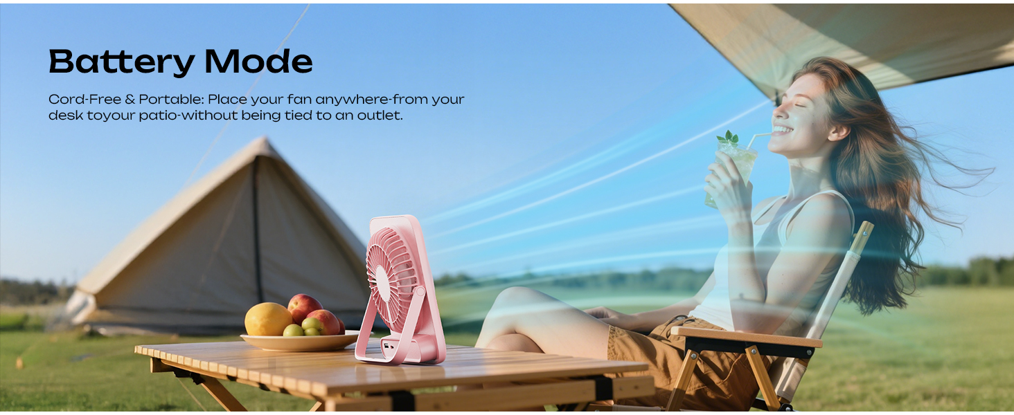 desk fan battery operated