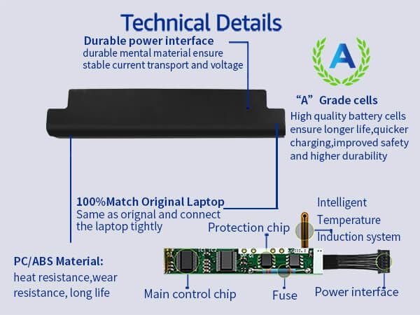 dell 40wh type xcmrd 14.8v battery