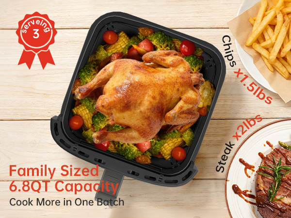 Family-Sized Capacity: Cook More in One Batch