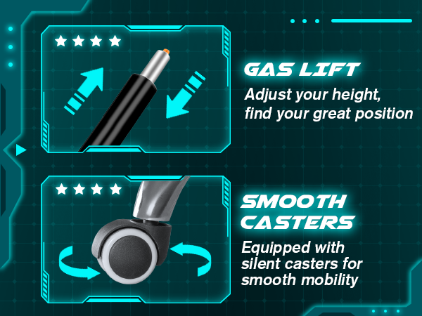 Gas Lift and Casters