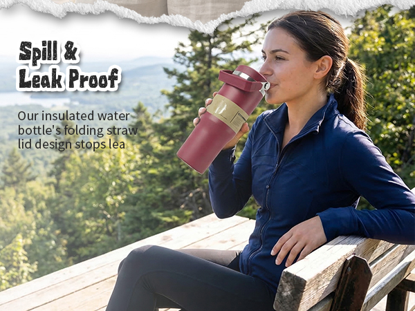water bottle with handle; portable water bottle; travel water bottle; easy carry water bottle