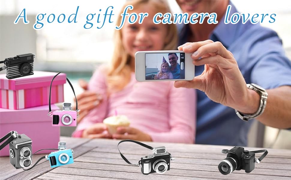 Mini Dollhouse Toy Vintage Prop Camera