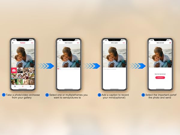 digital picture frame with large display