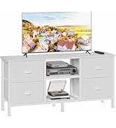 Furologee TV Stand Dresser with 4 Drawers, Entertainment Center with Open Shelf, Small Television...