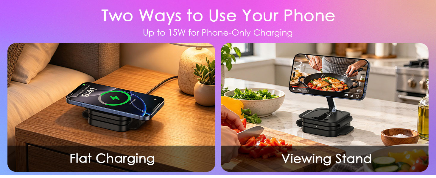 3 in 1 meta foldable charging station rayban apple watch iphone