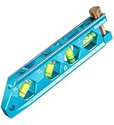DURATECH 6.25-Inch Level, Magnetic Torpedo Level with 0°/30°/45°/90° Bubbles, V-Groove, Large Vie...