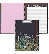 Rimilak Spiral Clipboard Folio with Refillable Lined Notepad, 14.5 x 9.8Inch, Hardcover Clipboard...