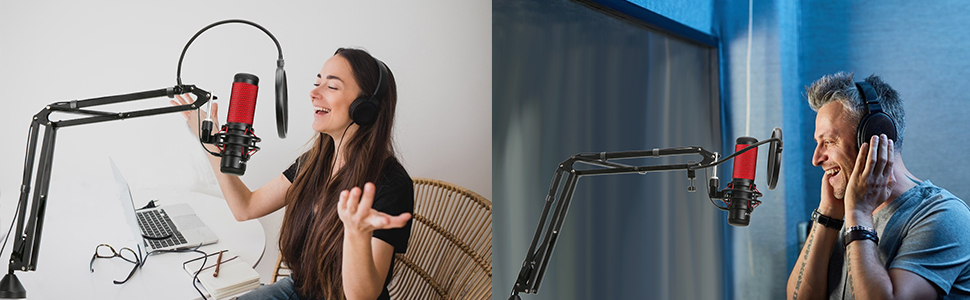 HyperX QuadCast boom arm stand Use scene graph