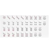 GUSTARIA Set of 166 American Mahjong Tile Decal Stickers for Standard-Sized Mahjong Tiles