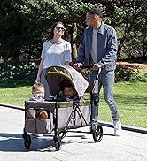 Jeep Sport All-Terrain Stroller Wagon by Delta Children - Includes Canopy, Parent Organizer, Adju...