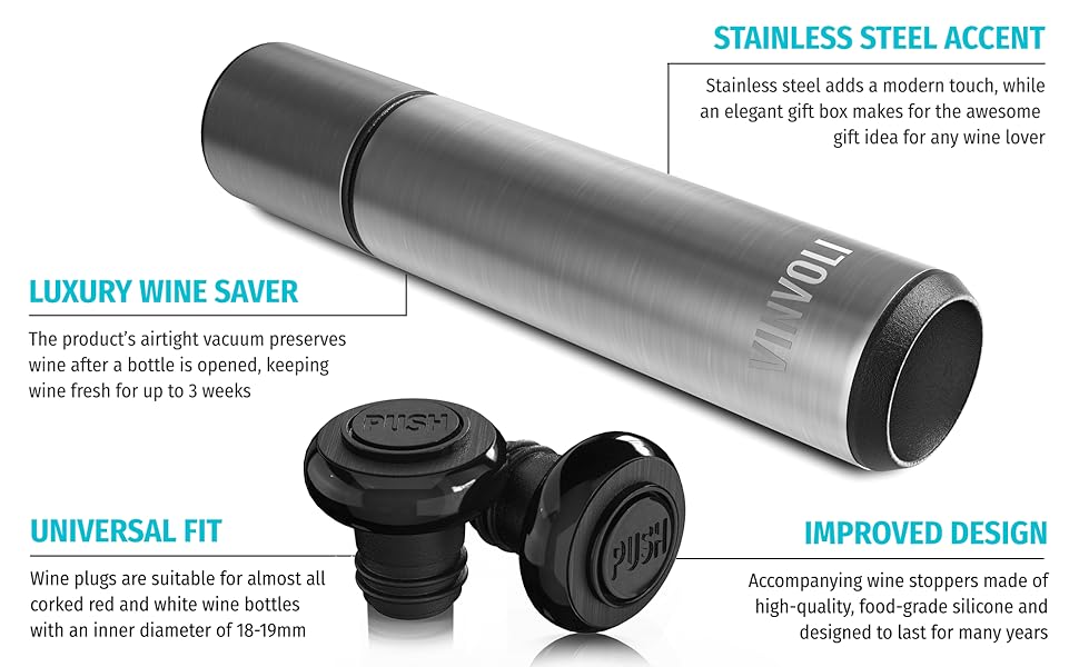 wine stoppers, wine pump, wine sealer, stainless steel, silicone wine corks