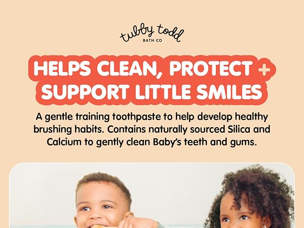 Helps clean, protect + support little smiles