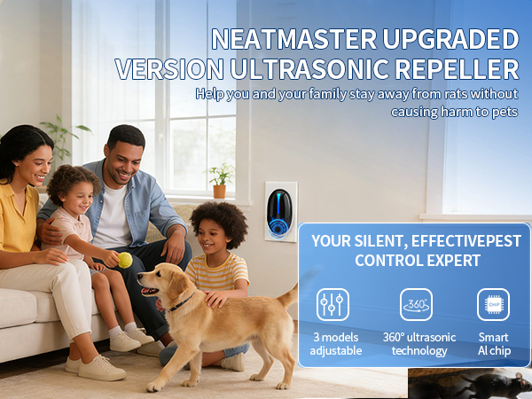 Help you and your family stay away from rats without causing harm to pets