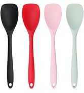 Mini Silicone Spatula Spoon Set, 4-Piece Rubber Spoonula for Kitchen Utensils, Spatulas Silicone ...