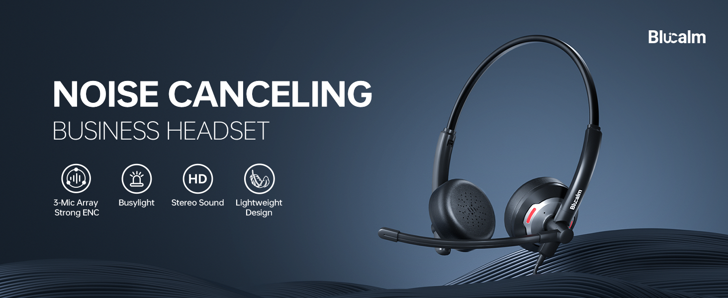 call center headset with microphone noise cancelling, headphones with microphone for computer