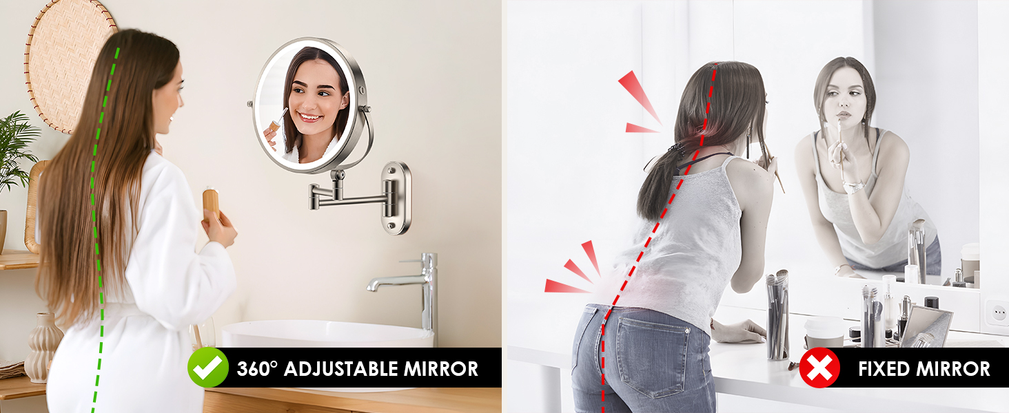 makeup mirror wall mirror light up mirror magnifying mirror with light
