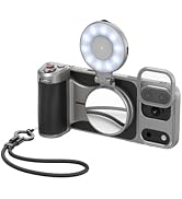 TELESIN Master Grip Kit for iPhone 17 Pro Max, Magnetic Phone Camera Grip with C03 Selfie Light+ ...