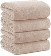 Orighty Microfiber Bath Towels Pack of 4(27'' x 54'') - Soft Feel, Highly Absorbent, Quick Drying...