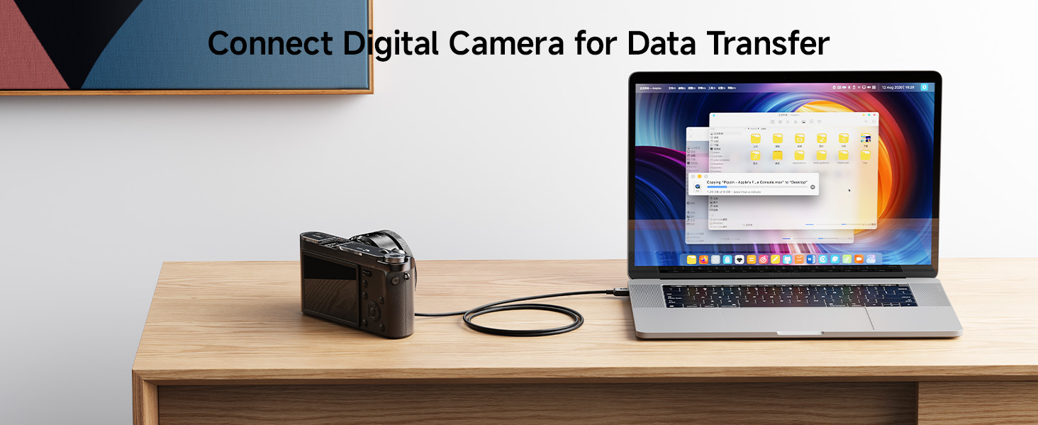 high-speed usb 2.0 micro-b to usb-c cable for data transfer and charging