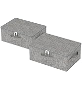 ENUMAIL Storage Bins with Lid, Foldable Blanket Storage Bags, Home Storage Baskets for Organizing...