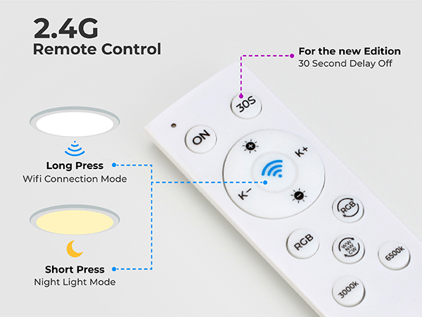 night nightlight white kids room bedroom 24w 13 inch ambient speaker round white low profile wire