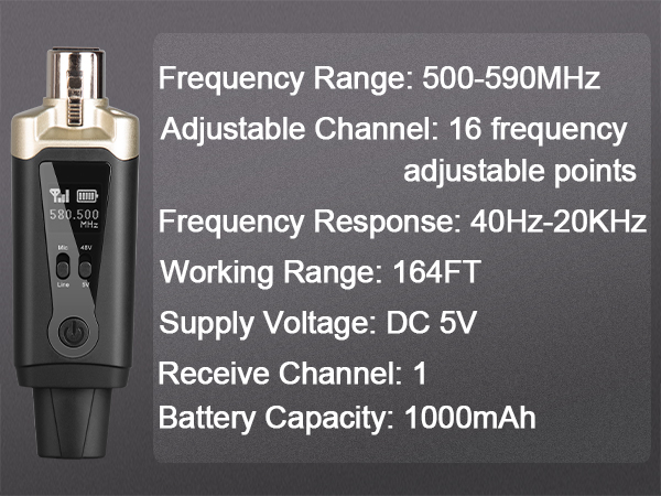  Wireless Microphone Transmitter Receiver