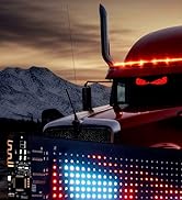 YISWHIS 15''x4'' Devil Eyes Light for Car Windshield, APP Controlled, DIY Flexible LED Panel with...