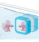 Pawfly Magnetic Aquarium Glass Cleaner Fish Tank Magnetic Brush with Mirror, 1.5 Inch Mini Fish T...