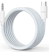 VUM Aux to USB C Audio Cable, 32-bit/384kHz Hi-Fi Stereo, 99.99% Purity Silver-Plated Oxygen-Free...