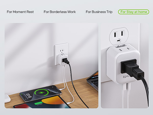 european travel plug adapter charger travel essentials for men women girl portable type c charger