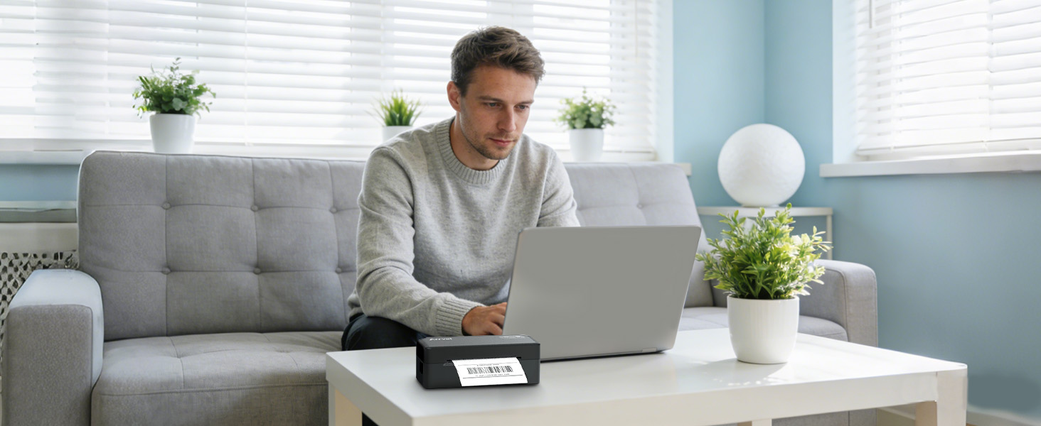Small businesses can use smartphones to wirelessly print shipping labels via Bluetooth