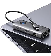 ORICO 6-in-1 USB C Docking Station with 4K HDMI, 2.5G Ethernet, 100W PD Charging, 2 USB-A 3.0 &amp; 1...